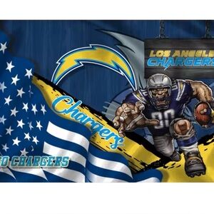 Los Angeles, Chargers Football Flag 3x5 Feet Grommets Fast Same Day Shipping